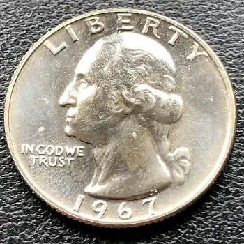 Quarter dollar 1967 value