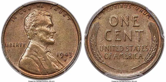1943 copper penny for sale