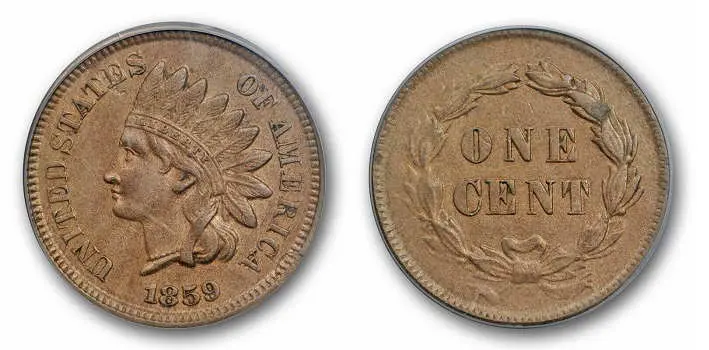 Indian Head 1859 value