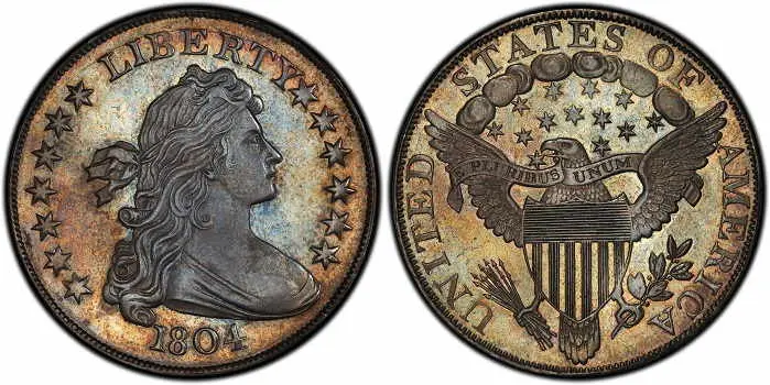 1804 draped bust dolar from PCGS