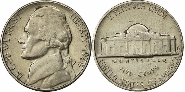 1964 Nickels value